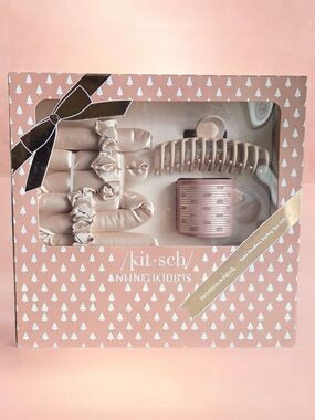 Kitsch Satin Heatless Styling 5pc Set - Ivory